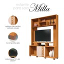 Ver imagem 6 de Estante para Sala Ambiente Milla Cinamomo Off White – Hb Móveis