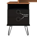Ver imagem 4 de Mesa Escrivaninha para Escritório Plus | Artany:freijó/preto
