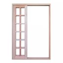 Ver imagem 2 de Porta Balcão de Correr de Madeira Padrão Cedro Purgato Reto Bat.14 Cm- 2.15(a) X 1.50(l)