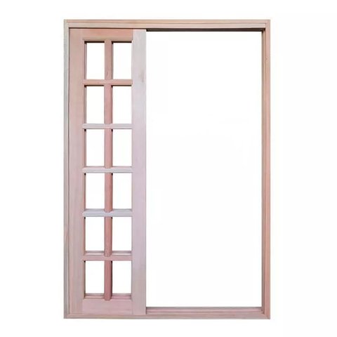 Porta Balcão de Correr de Madeira Padrão Cedro Purgato Reto Bat.14 Cm- 2.15(a) X 1.50(l)