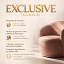 Ver imagem 5 de Poltrona Orgânica Decorativa Capri Linho Suave Design Redondo Luxo Leitura Sala Quarto Recepção Hall