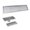Ver imagem 1 de Ralo Linear Oculto 20cm Inox Invisivel Anti Odor Anti Inseto Banheiro Lavabo Seguro Resistente Compr
