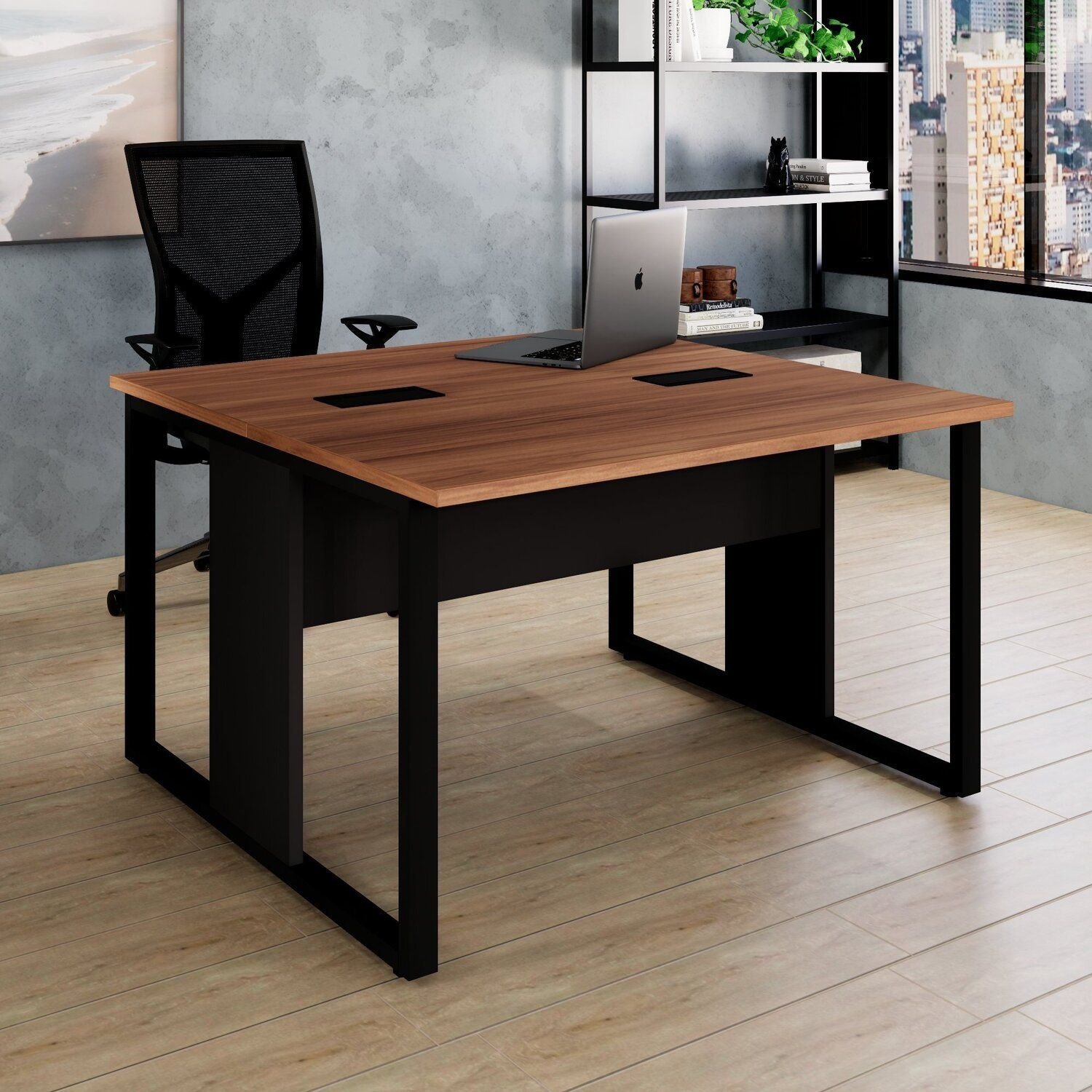 Plataforma Dupla Pé Quadro 1200x1200x730 Expresso Móveis 120cm