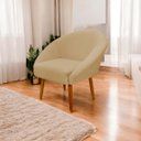 Ver imagem 2 de Poltrona Decorativa para Sala Recepção Manicure Consultório Stella Suede