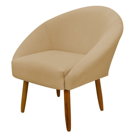 Poltrona Decorativa para Sala Recepção Manicure Consultório Stella Suede