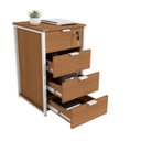 Ver imagem 4 de Gaveteiro Estilo Industrial Kappesberg Li045 Canela Branco