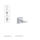 Ver imagem 2 de Cabide Simples Kohler Square Cromado