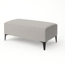Ver imagem 1 de Banqueta Vegas Puff para Sala Quarto Closet Linho Cinza