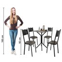 Ver imagem 6 de Conjunto de Mesa Sala de Jantar Thais com 4 Cadeiras Granito Tubular Artefamol