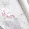 Adesivo de Parede Envelopamento Vinil Marmore Branco Lavavel 3d Cozinha Banheiro 10m X 45cm - 4