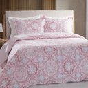 Ver imagem 2 de Colcha Patchwork King Size Dupla Face C/ Porta Travesseiro Lucca 8 Rozac