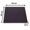 Ver imagem 4 de Mesa Bistrô Ferro Preto 111,50 Cm (alt) Disco Redondo Tampo Mdp Quadrado 80 Cm (larg) X 2,50 Cm (