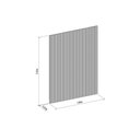 Ver imagem 4 de Painel P/ Quarto até 75 Pol Modular 1.8 Ripado 180x250cm Gris Fosco - Linea Brasil