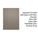 Ver imagem 3 de Painel P/ Quarto até 75 Pol Modular 1.8 Ripado 180x250cm Gris Fosco - Linea Brasil