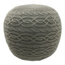 Ver imagem 1 de Puff com Capa de Tricot 40x40cm Confortável Sala