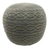 Puff com Capa de Tricot 40x40cm Confortável Sala - 1