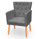 Ver imagem 5 de Kit Poltrona Capitonê Clássica Confortável para Sala e Quarto Ana Suede