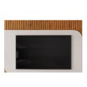 Ver imagem 7 de Painel Quarto P/ Tv até 65 Pol Tom 150x139cm Freijo/off White - Dj Móveis