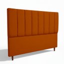 Ver imagem 3 de Cabeceira Estofada Moderna e Elegante para Cama de Casal 140 Carla Linho