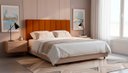 Ver imagem 2 de Cabeceira Estofada Moderna e Elegante para Cama de Casal 140 Carla Linho