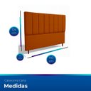 Ver imagem 5 de Cabeceira Estofada Moderna e Elegante para Cama de Casal 140 Carla Linho
