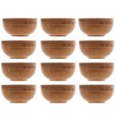 Ver imagem 1 de Bowls de Bambu 12 Peças Restaurante Bar Molheiras Redondas Petisco Verona Lyor
