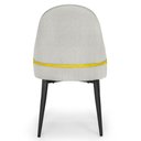Ver mais imagens de Kit 8 Cadeiras de Jantar Estofada Design La Martina - Branca
