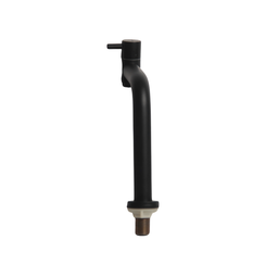 Torneira Banheiro Metal Preta Baixa Aço Inox - 2