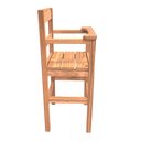 Ver imagem 3 de Cadeira Papinha para Bebê com Trava Fixa em Madeira Maciça para Bar e Restaurante - Cru