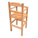 Ver imagem 4 de Cadeira Papinha para Bebê com Trava Fixa em Madeira Maciça para Bar e Restaurante - Cru