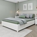 Ver imagem 2 de Cama de Casal para Colchão 138x188cm Multimóveis CR35458 Neve