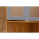 Ver imagem 7 de Cristaleira Cozinha Mgm Brilhante C/ 4 Portas C/ Vidro 70cm Cinamomo/off