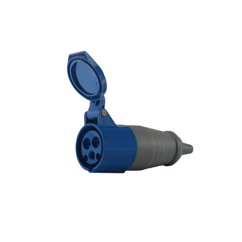 Acoplamento Industrial 2P+T 16A 220V Azul Soprano
