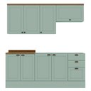 Ver imagem 2 de Armário De Cozinha Genialflex Iluminata 4 Peças Verde Mint