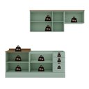 Ver imagem 4 de Armário De Cozinha Genialflex Iluminata 4 Peças Verde Mint