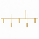 Ver imagem 1 de Pendente Lux Aluminio Teto Gu10 5 Luzes Lumini Lab - Dourado Champanhe