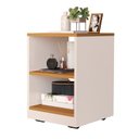 Ver imagem 1 de Mesa de Cabeceira Decore Off/Cedro - Vrk Comercio On-Line