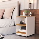 Ver imagem 2 de Mesa de Cabeceira Decore Off/Cedro - Vrk Comercio On-Line