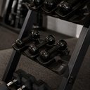 Ver imagem 4 de Halter Emborrachado 1kg Fortalecimento Pegada Firme Preto Iniciativa Fitness 1kg