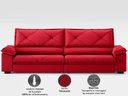 Ver imagem 6 de Sofá com Carregador Usb e Molas no Assento Retrátil Reclinável Nice 2,10m Velosuede - Netsofas