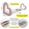 2 Prateleiras Coração Rosa e 2 Cabideiros Infantil Formatos:nuvem - 5