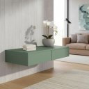 Ver imagem 1 de Aparador Penteadeira Console Suspenso Verde Laca