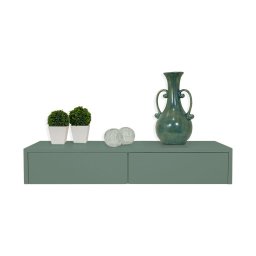 Aparador Penteadeira Console Suspenso Verde Laca - 8