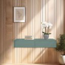 Ver mais imagens de Aparador Penteadeira Console Suspenso Verde Laca