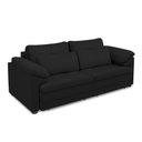 Ver imagem 2 de Sofá Retrátil Manual Sala de Estar Nolan Bipartido 175cm Conforto Premium em Couro Preto G58 - Gran