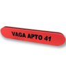 Protetor de Impacto de Parede Para Garagem Estacionamento Placa EVA - 4 Unidades:Vaga Vermelho e Pre - 1