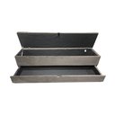 Ver imagem 2 de RECAMIER PUFF BAÚ SAPATEIRA COM GAVETA 1,38 CM PARA CAMA BOX PADRÃO - MARROM