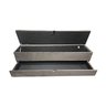 RECAMIER PUFF BAÚ SAPATEIRA COM GAVETA 1,38 CM PARA CAMA BOX PADRÃO - MARROM - 2