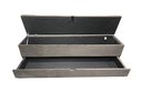 Ver imagem 2 de RECAMIER PUFF BAÚ SAPATEIRA COM GAVETA 1,38 CM PARA CAMA BOX PADRÃO - MARROM