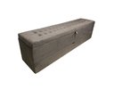 Ver imagem 5 de RECAMIER PUFF BAÚ SAPATEIRA COM GAVETA 1,38 CM PARA CAMA BOX PADRÃO - MARROM